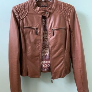 Faux leather jacket
